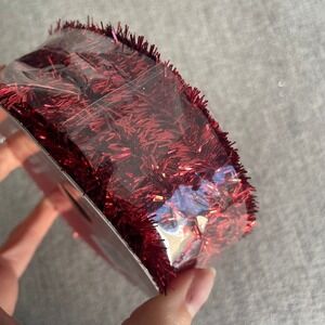 ASHLAND Metallic Red Wired Ribbon Craft 5/8" x‎ 30' Christmas Holiday Decor New